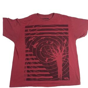 Tony Hawk Skater Graphic Tee Red Streetwear Y2K Mens XXL Crew Neck